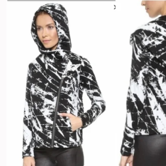 Helmut Lang Tera Print Sweatshirt Jacket SZ XS - Picture 4 of 10